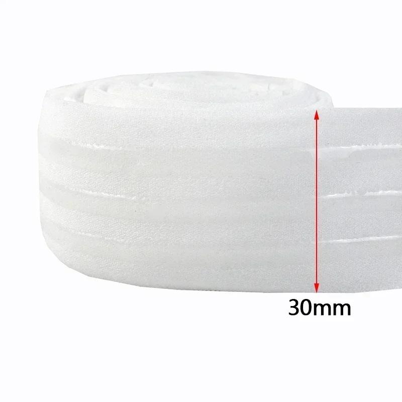 3/5/10M Meetee 20-50mm Silicone Elastic Band for Underwear Non-slip Rubber Webbing Ribbon Garment Bands DIY Sewing Accessories
