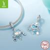 925 Silver Beads Children'S Fun Creative Blue Planet Interstellar Tour Series Diy Beaded Bracelet Accessories