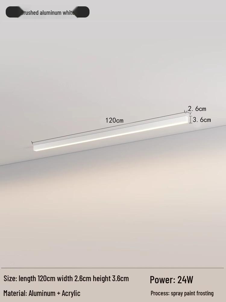 Nordic Minimalist LED Strip Light for Living Room, Hallway, Bedroom, and Balcony