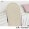 Linen Slippers Autumn and Winter New Cartoon Plaid Home Indoor Warm Plush Cotton Slippers