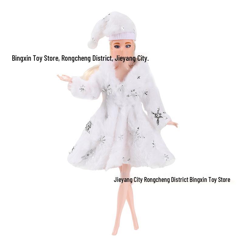 2025 New Barbie 11-inch Fashion Christmas Dress-up Set: Skirt & Hat
