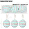 Macaron Color Foam Christmas Tree Decoration Ball, 8cm Creative Ornament for Holiday Pendant Accessories