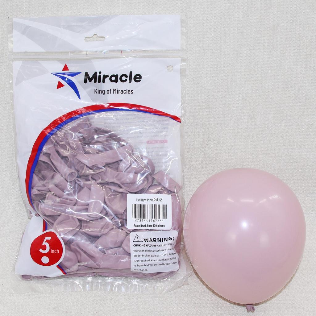 Miracle Star 5-inch Latex Balloons, 100 pcs - Ideal for Children's Birthday Party, Wedding Celebration, Room Decoration.