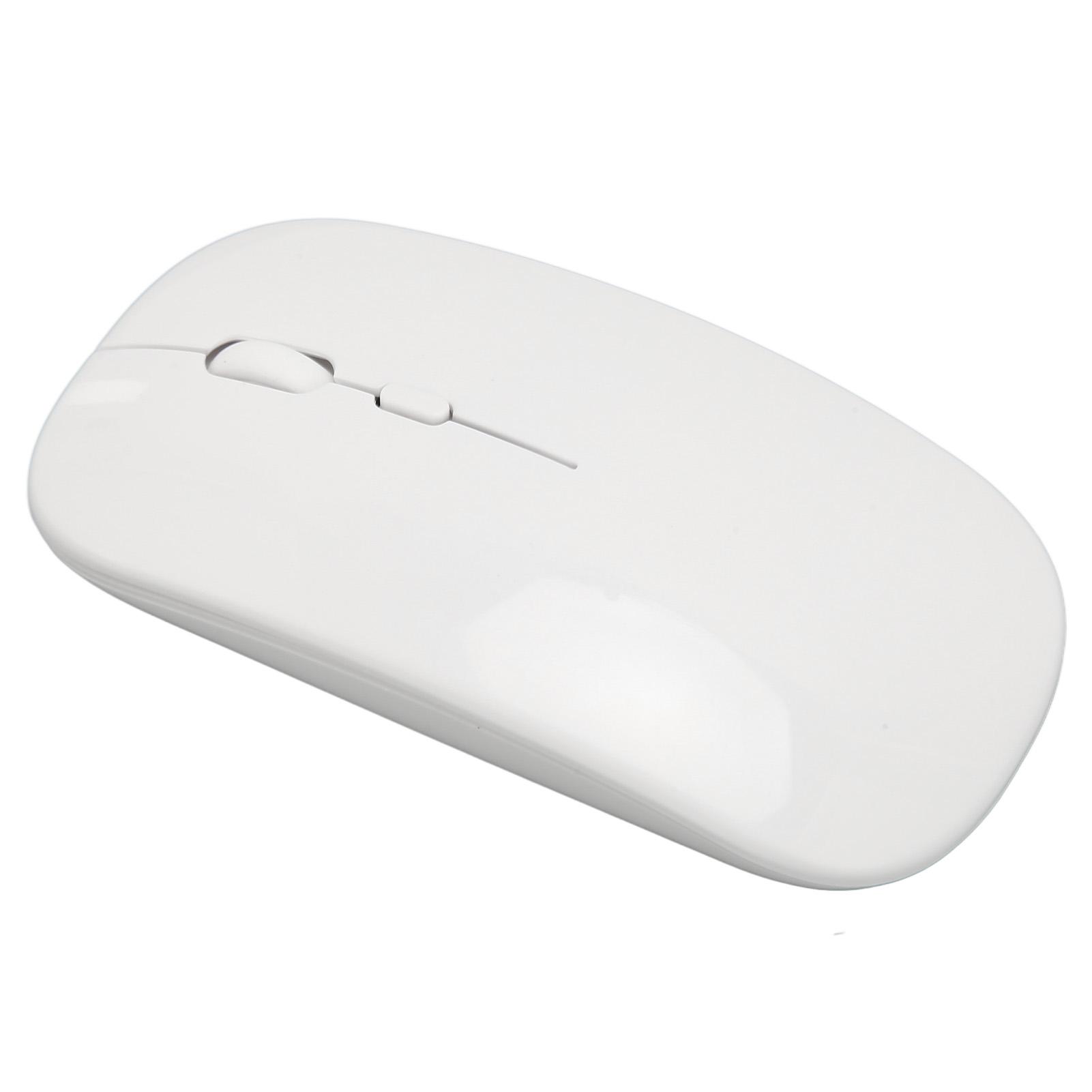 

Беспроводная USB-мышь Перезаряжаемая Малошумная Беспроводная компьютерная мышь для работы учебы досуга белый