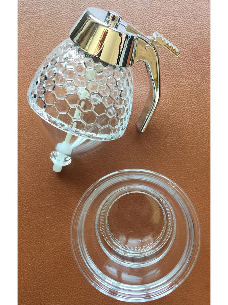 Honey Dispenser Q-437: Squeeze Bottle & Juice Dispenser Jar