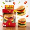 Needoh Burger Mačkací Slepá Krabička Elastická Mačkací Dekompresní Fidget Hračka Pro Uvolnění Stresu