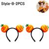 16PCS Halloween Spooky Pumpkin Hair Bands Quirky cute wash face headband women 2025 Halloween Party Hairpin Decoration Headpiece