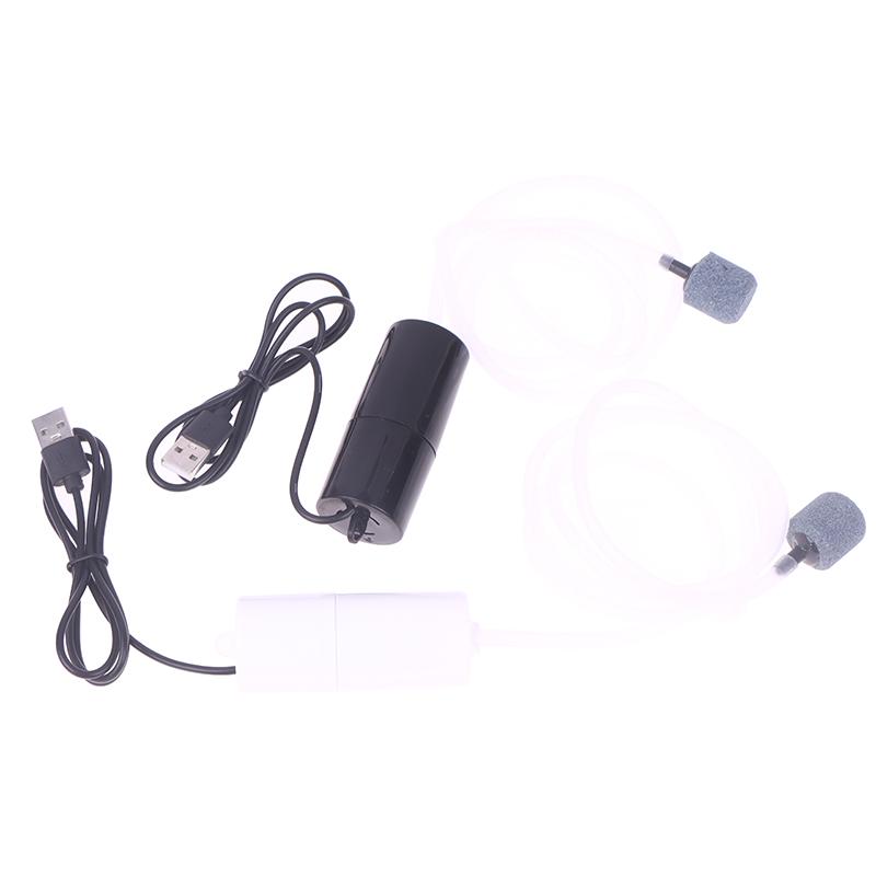 Usb Aquarium Air Pump With Air Stone And Silicone Tube Energy Saving Oxygen Pump For Aquarium Fishing