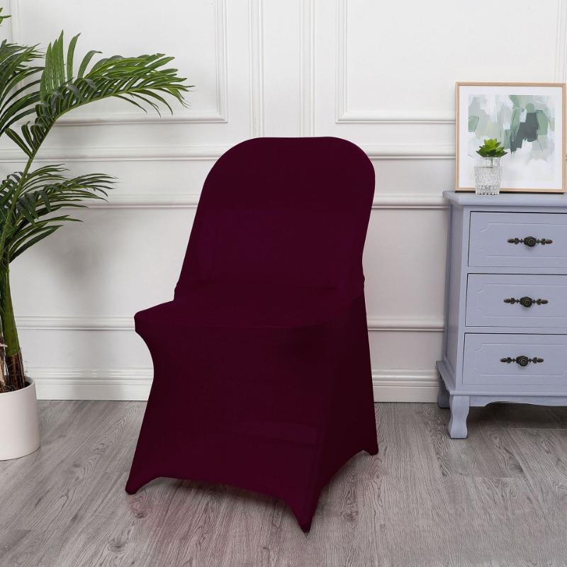 1/2/5 PCS Stretch Spandex Wedding Chair Cover for Weddings Birthdays Parties Events Hotels Banquets