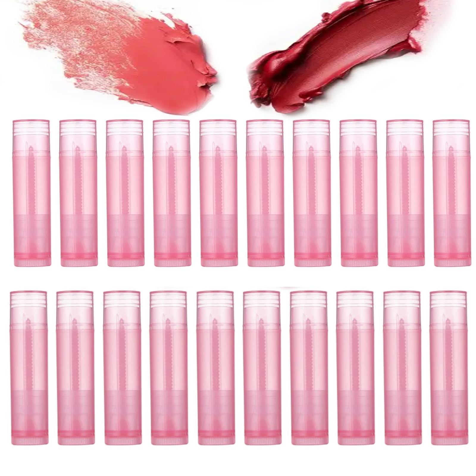 

KQHOMEI бальзам для губ набор из небольших многоразовых ручных прозрачных косметических пустых многоразовых ручных контейнеров для помады тюбики для губной помады,