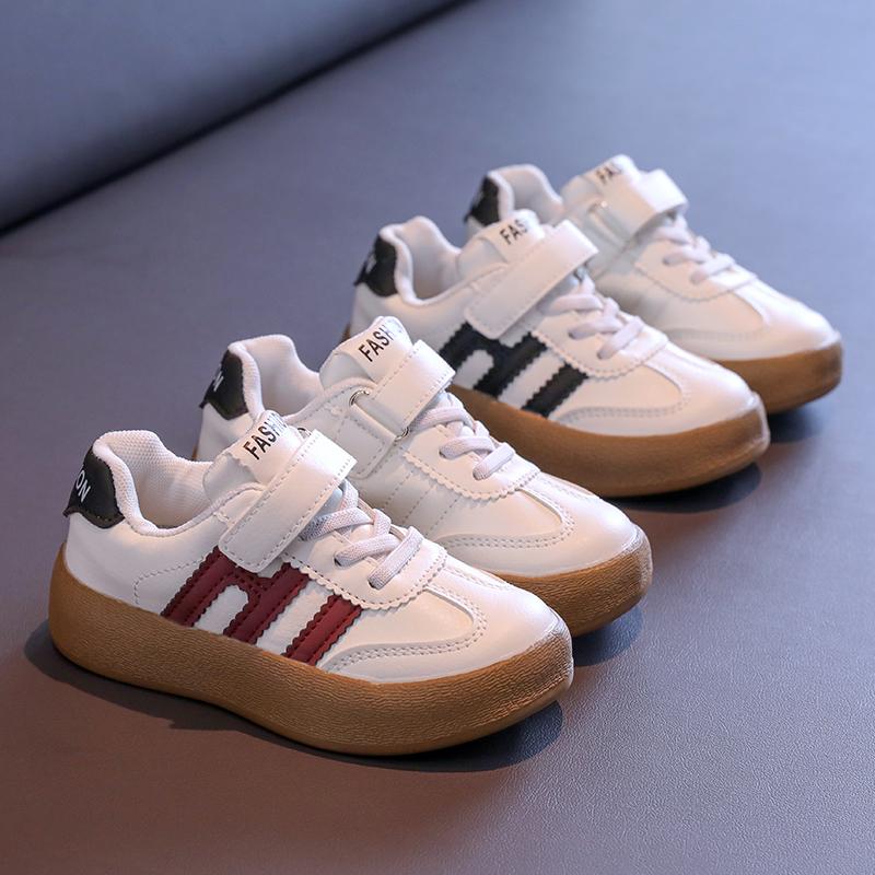 

New Children s Board Shoes Fashion Boys and Girls Sports Training Single Shoes 23 чёрный