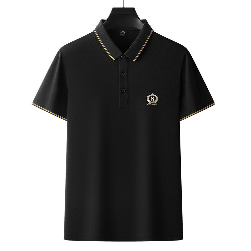 Short-sleeved POLO Shirt, Men's Pure Cotton Breathable T-shirt, Business Casual Lapel Top
