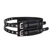 Leather Waist Belt With Matte Finish Large Eyelet Adjustable Waist Corset Belt For Women And Girl Fashion Coat Accessory