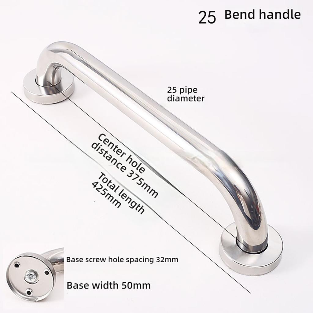 304 Stainless Steel Bathroom Safety Grab Bar Bathtub Support Safety Grab Bar Kitchen Bedroom B Indoor/Outdoor Auxiliary Handle