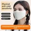 New Piled Lining Warm Mask Anti-cold Partitioned Anti Dust Mask Thermal Anti-ultraviolet Face Veil Outdoor Four Seasons