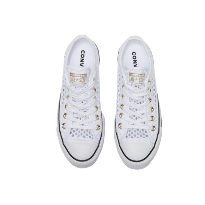 Converse Chuck Taylor All Star Wygodne Wszechstronne Trampki Płócienne Damskie Białe 564873C