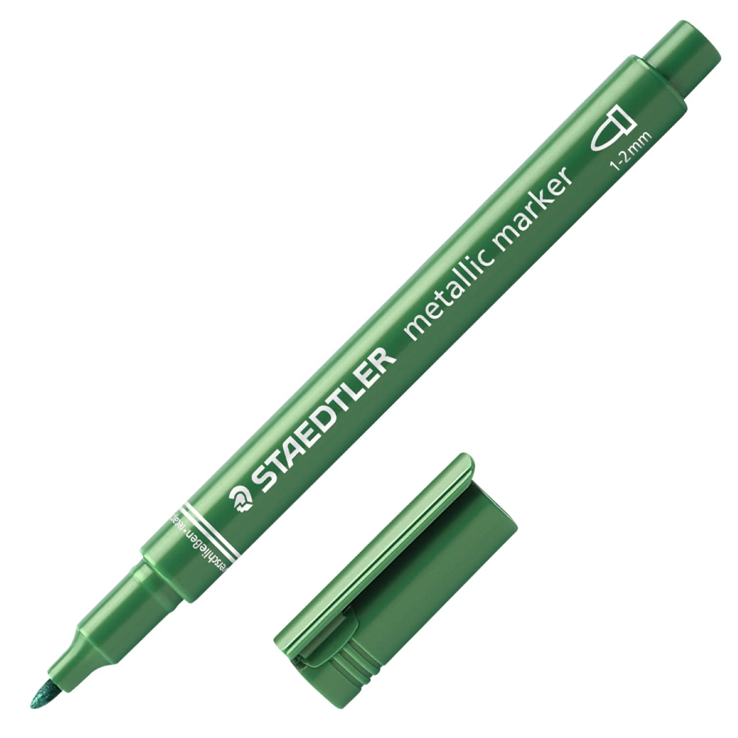 

STAEDTLER Metallic Marker Pens, Metallic Green, Pack of 10, 8323-553*10