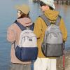 Schoolbag Men's trendy brand wear-resistant casual backpack large capacity junior high school student weight loss spine bag high school student Korean
