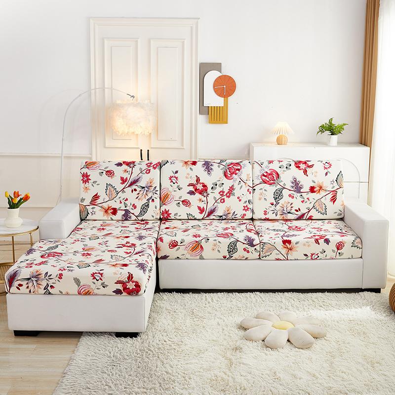 

Stretch Sofa Seat Cushion Cover Furniture Protector Slipcover Sofa Covers for Living Room Soft Flexibility with Elastic Bottom 1pc Normal Size-S
