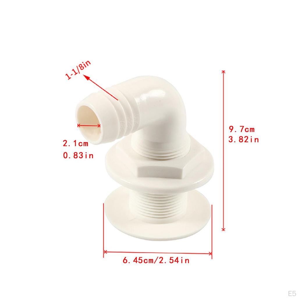 90-Grad-Rumpfdurchlass-Skimmer Praktischer Ersatz für Boote Yachten