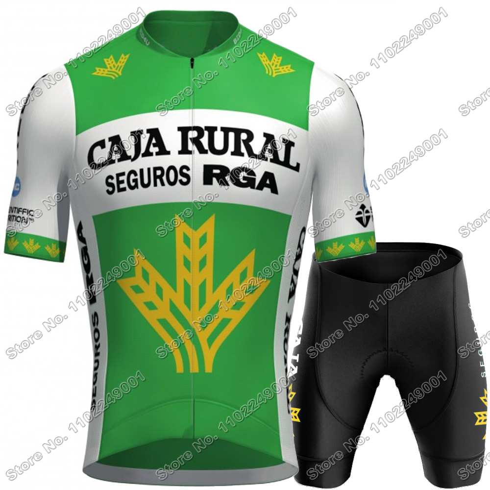 Komandas Caja Rural Riteņbraukšanas Džersija Komplekts
