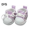 1 Pair Doll Shoes Mini Lace-Up Canvas Sneakers for 17cm Dolls Fingerboard Mini Finger Shoes Toy Accessory Realistic Design Creative Gift