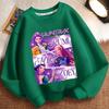 Children's Witch Hunt Team Round-neck Hoodies for Autumn and Winter, Long-sleeved Casual Jackets for Boys and Girls
