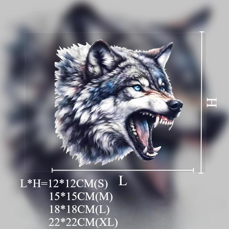 

1 шт. крутая голова волка забавные наклейки на машину водонепроницаемые авто окна багажник бампер боковые солнцезащитные виниловые наклейки животное декор для автомобиля L