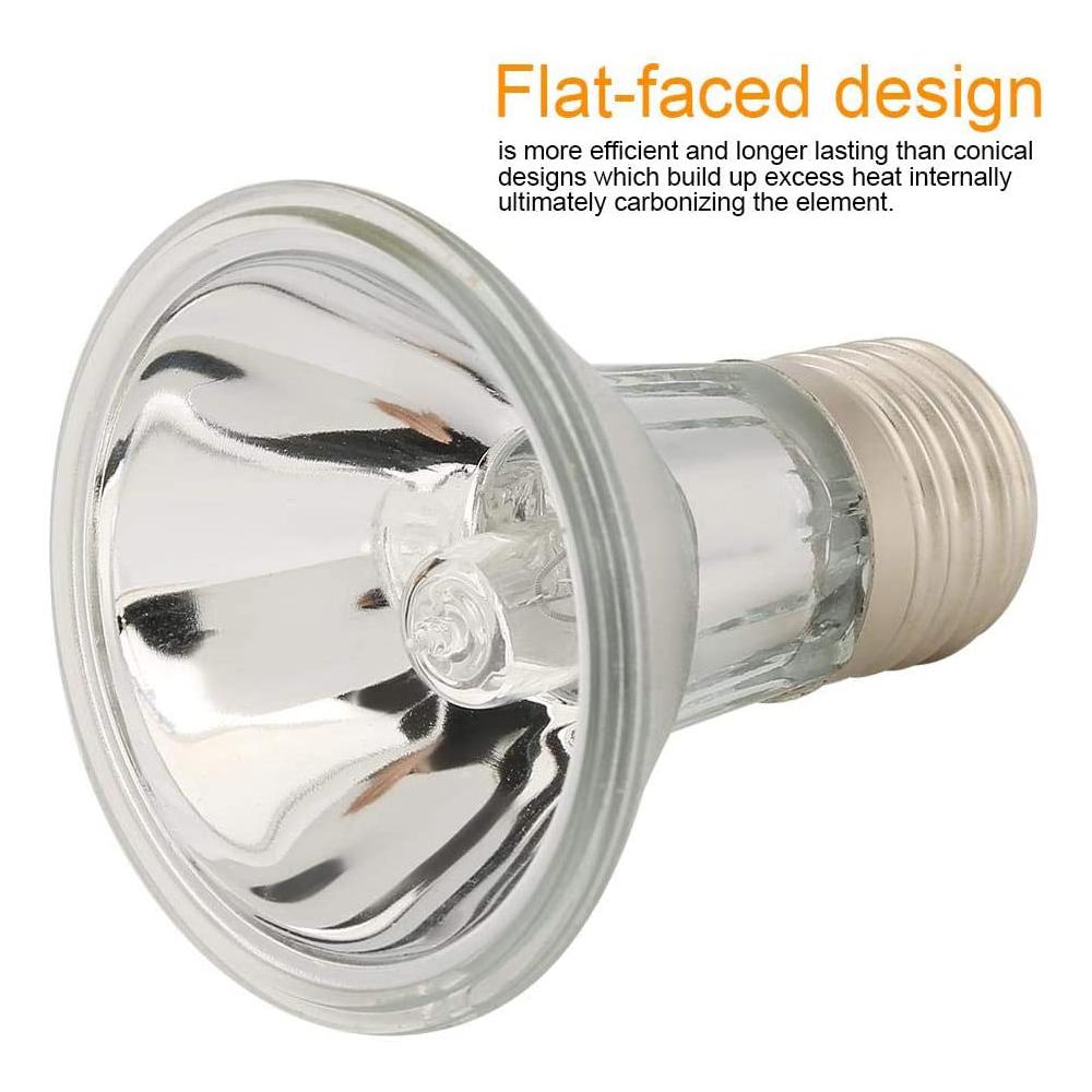 UVA+UVB Reptile Heat Lamp Holder 25/50/75W Full Spectrum Tortoise Light Blub