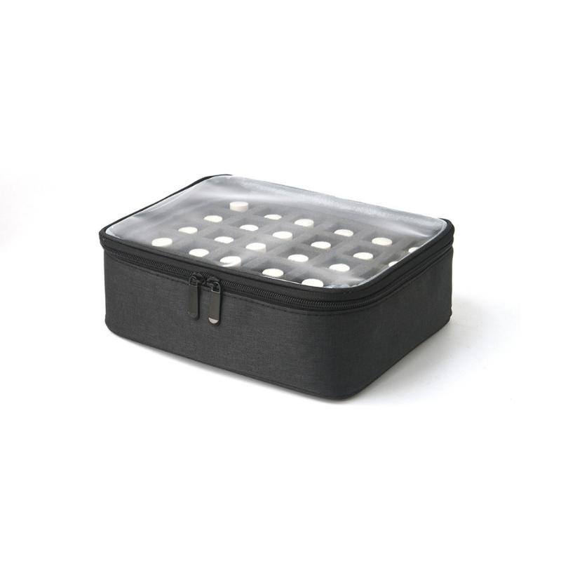 Amichevole per il Viaggio Smalto Organizzato Contiene 30 Flaconi Custodia per Oli Essenziali con Design Trasparenti Facile Accesso
