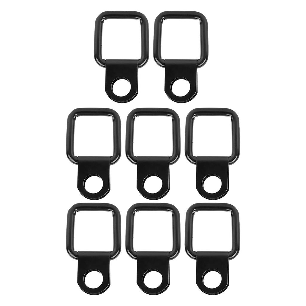 8pcs D‑Ring Anchors Quick Removal Fastener Tie Downs Fit for Jeep Wrangler JK YJ TJ JKU Sports Sahara for Freedom