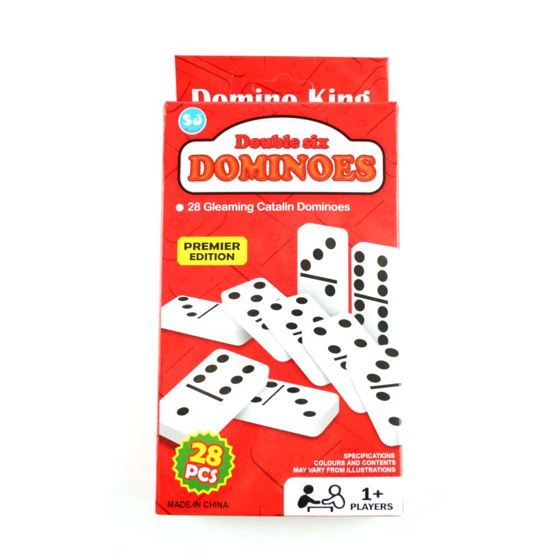 Classic Travel Dominoes 28 Pcs Pack 17x10x2.5 Cm - Family Game for Children and Adults