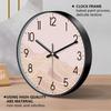 Boho Mountain Wall Clock ABS Frame Light Luxury Abstract Landscape Art Clock for Office Living Room Bedroom Kitchen Home Decor