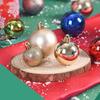 6cm 24pcs Christmas Ball Tree Decor Ball Bauble Gold Silver Plastic Hanging Ball Ornaments Decorations for Home New Year Navidad