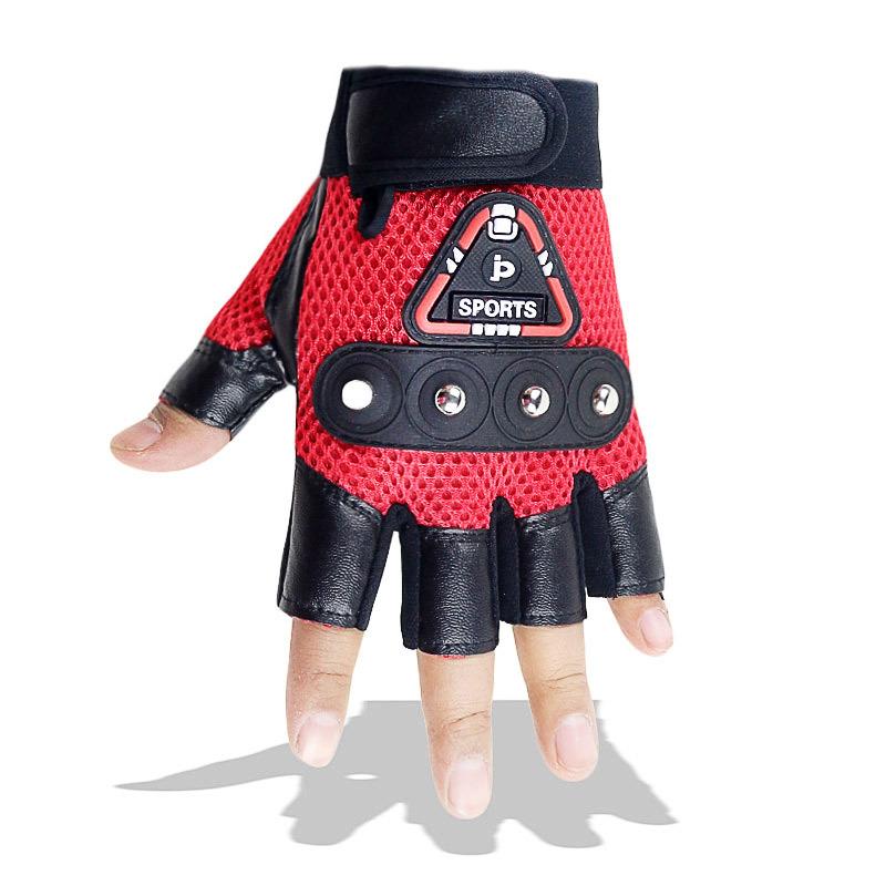 Half-finger Leather Gloves, Tactical Gloves, Men's Four-nail Design, Finger-exposed Touch Screen, Autumn and Winter Cycling, Driving Halfway