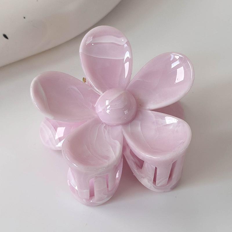 New Colorful Flower Shape Hair Claw for Women Girls Elegant Hair Clip Crab Hairpins Bath Barrettes Lady Fashion Hair Accessories