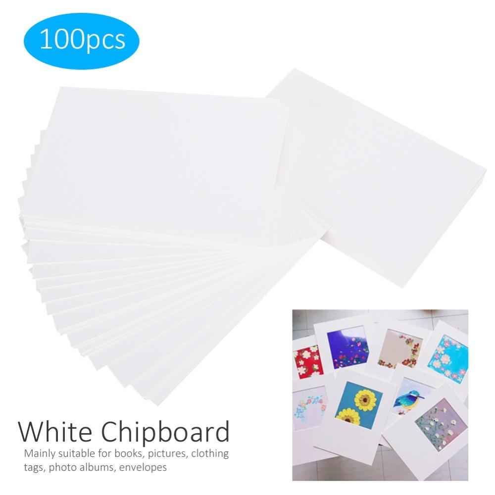 100pcs Textured White Cardstock Paper Paper Tagboard Thick Chipboard  Wedding Invitations A