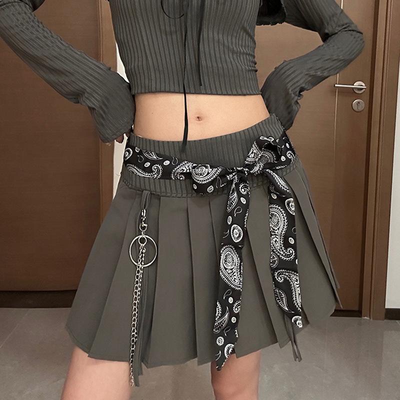 Long Small Silk Satin Scarf Women Waist Belt Decorative Female Bevel Neck Scarf Korean Multifunctional Hair Ribbon
