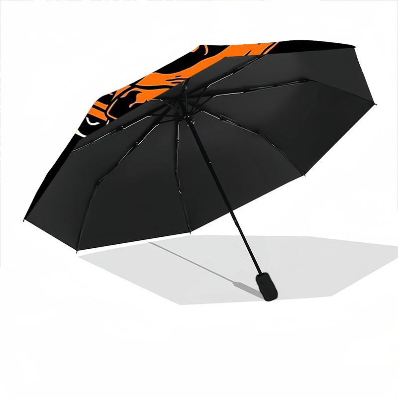 1pc Halloween Motorcycle Automatic Folding Umbrella - Compact 8-Rib Design, Durable Plastic & Iron, Lightweight for Outdoor Daily Use103