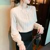 Navava Romantic Pearl Point Frill Long Sleeve Blouse Nb2519