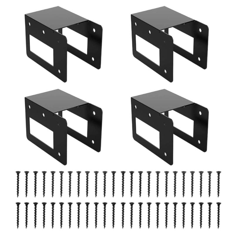 4 шт. Металлические дровницы Регулируемая подставка для дров Экономия места Стойка для укладки дров Подставка для дров Легкая сборка 1