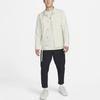Men's Nike Solid Color Woven Long Sleeves Autumn White Shirt DM6640-104