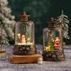 Weihnachts Musikalische Schneekugel Laterne Nachtlicht für Feiertage Bücherregal Büro Weihnachtsmann