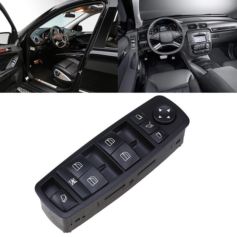 Black Car Door Window Master Control Switch Panel Interior Accessories for Mercedes-Benz R-Class W251 2006-2015