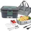 Dual-Use Electric Heating Bento Box for Home & Car - Self-Heating and Insulated.