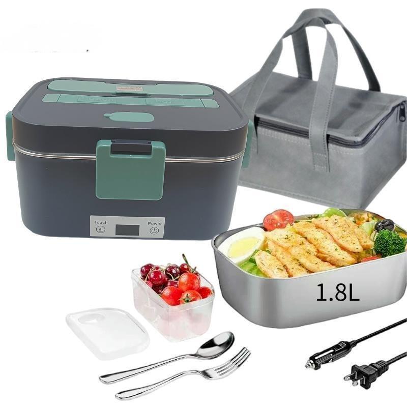 Dual-Use Electric Heating Bento Box for Home & Car - Self-Heating and Insulated.