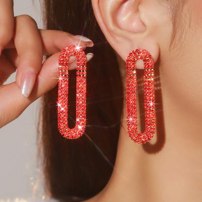 High-end Geometric Design Long Earrings