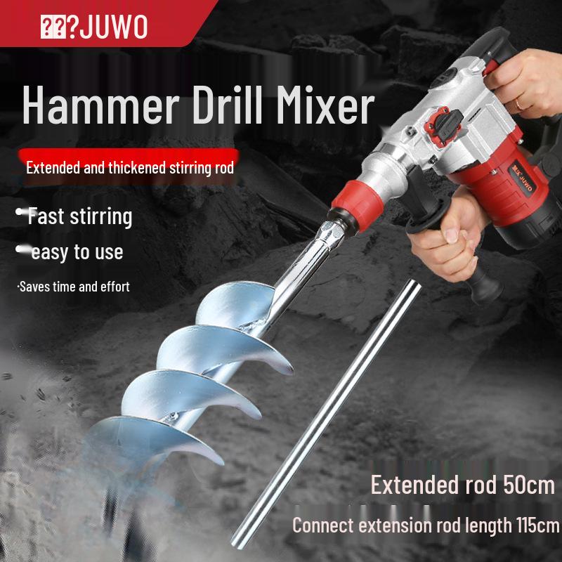 Dual-Use Electric Hammer & Pickaxe: Multi-Function High-Power Impact & Electric Drill for Concrete and Household Use.