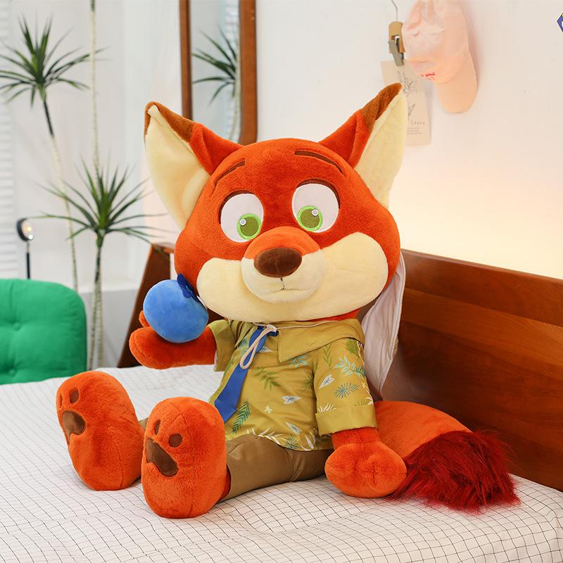 Плюшевые игрушки Зверополис Ник Лис и Джуди Зайчиха 40 cm