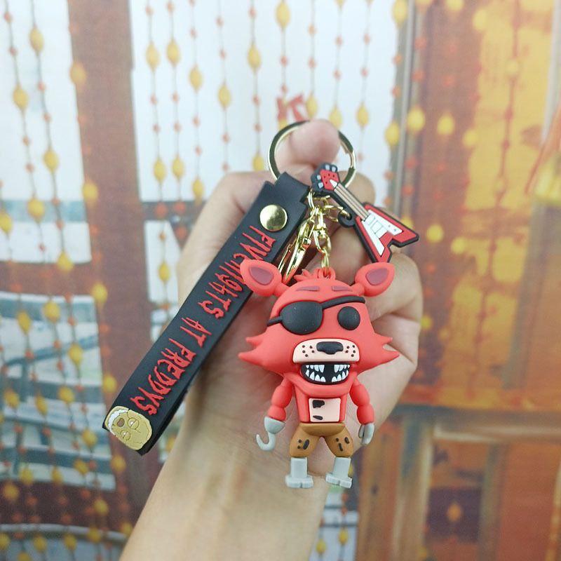 Keychain Five Nights At Freddy's Foxy FNAF Five Nights At Freddy's FNAF Children's Keychain for Backpack, Keys 6 Cm